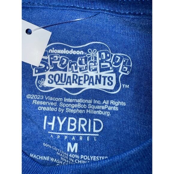 SpongeBob SquarePants Blue Mens Med Shirt Patrick Sandy Squidward Gary Mr Krabs - Picture 3 of 3